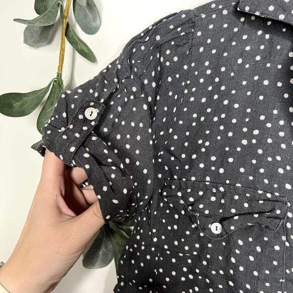 Saint Helena Gray Polka Dot Blouse - Picture 4 of 6